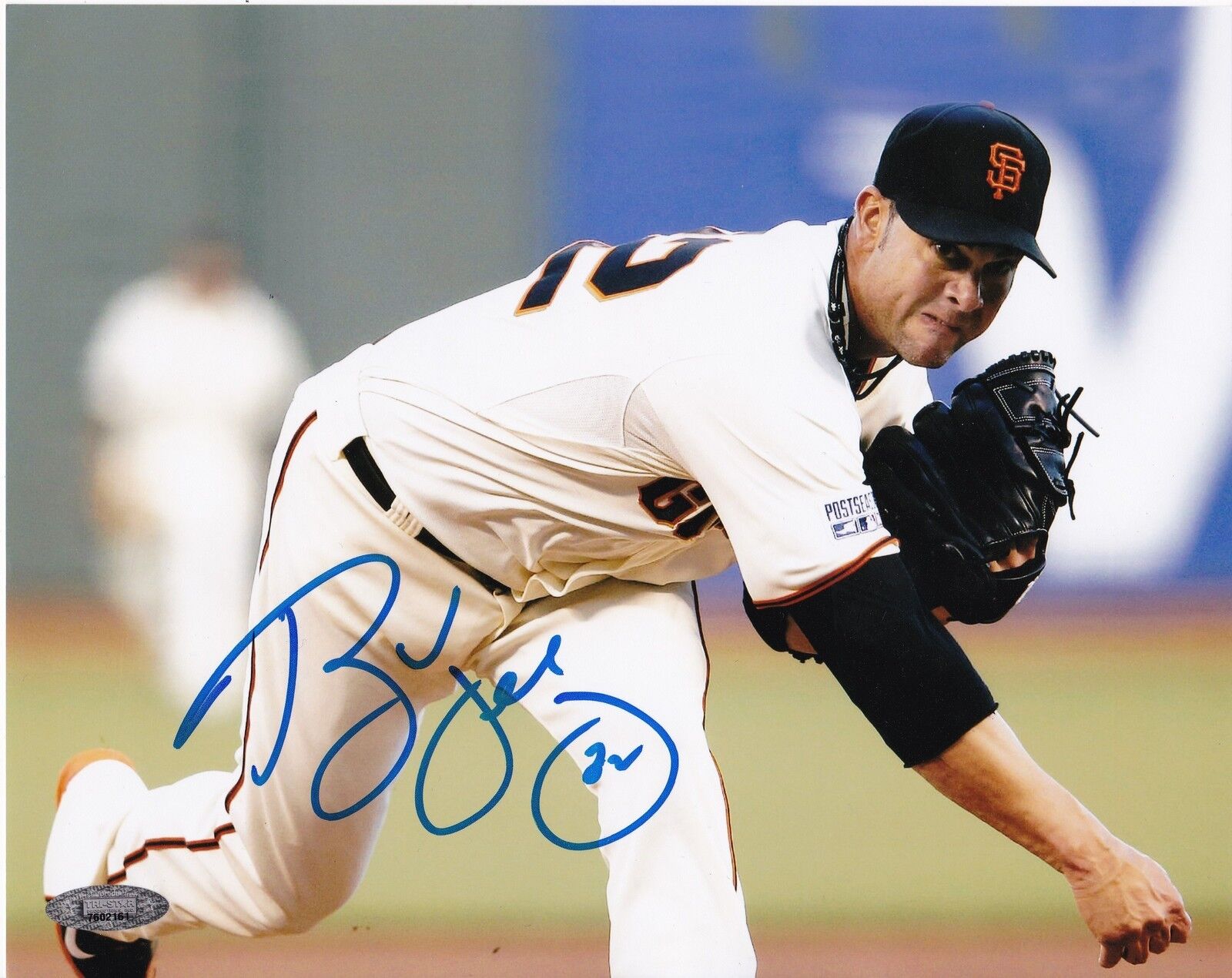 RYAN VOGELSONG SAN FRANCISCO GIANTS ACTION SIGNED 8x10