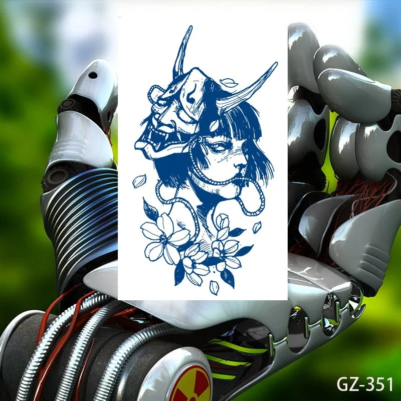 Temporary Waterproof Tattoo Stickers Talisman Get Love Disaster Elimination Juice Ink Men Women Chest Body Arm Fake Tatoo Beauty