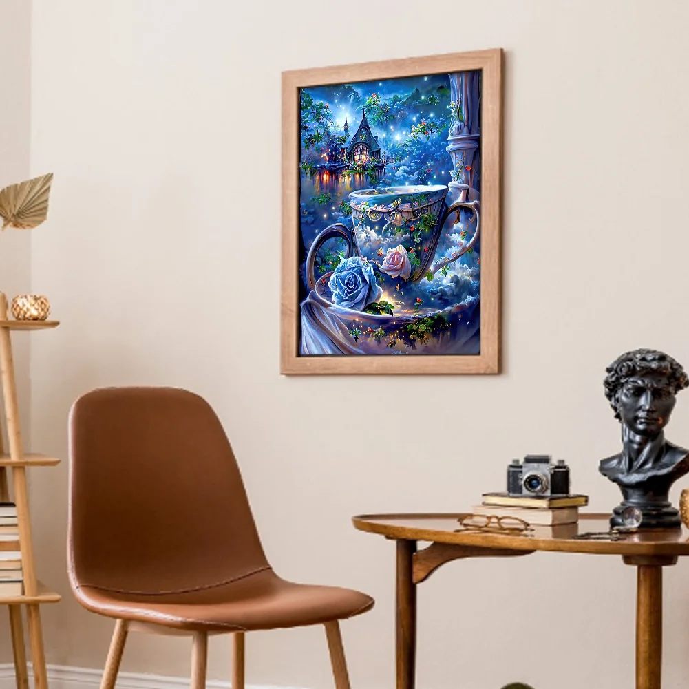 11CT Full Counted Cross Stitch - Flower(Canvas|40*50CM)