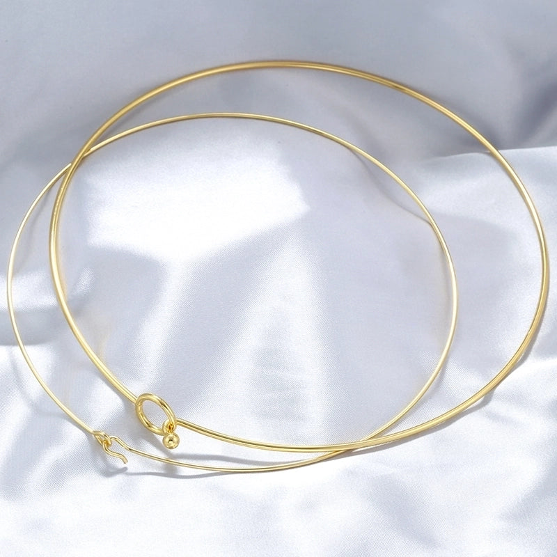 Casual Minimalist Geometric 304 Stainless Steel 18K Gold Plated Choker
