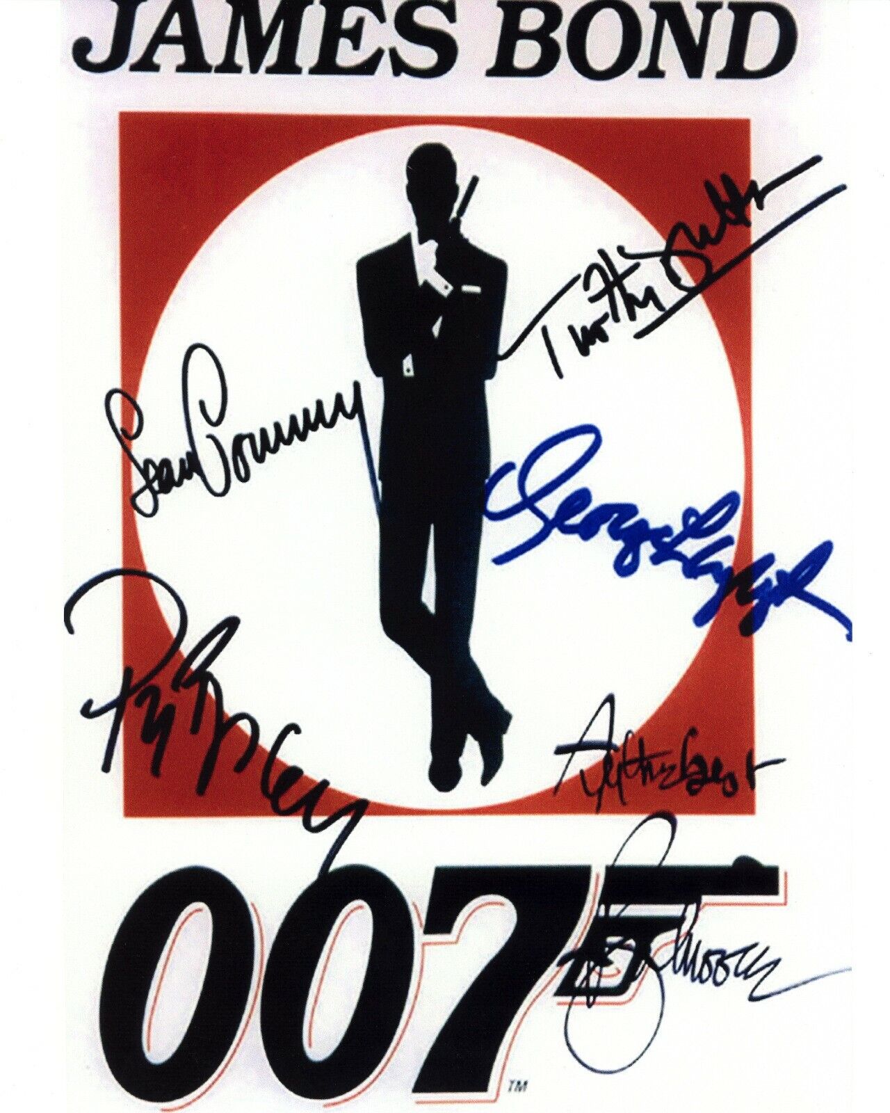 SEAN CONNERY - JAMES BOND - CAST Signed Autographed 8x10 Reprint Photo Poster painting !!