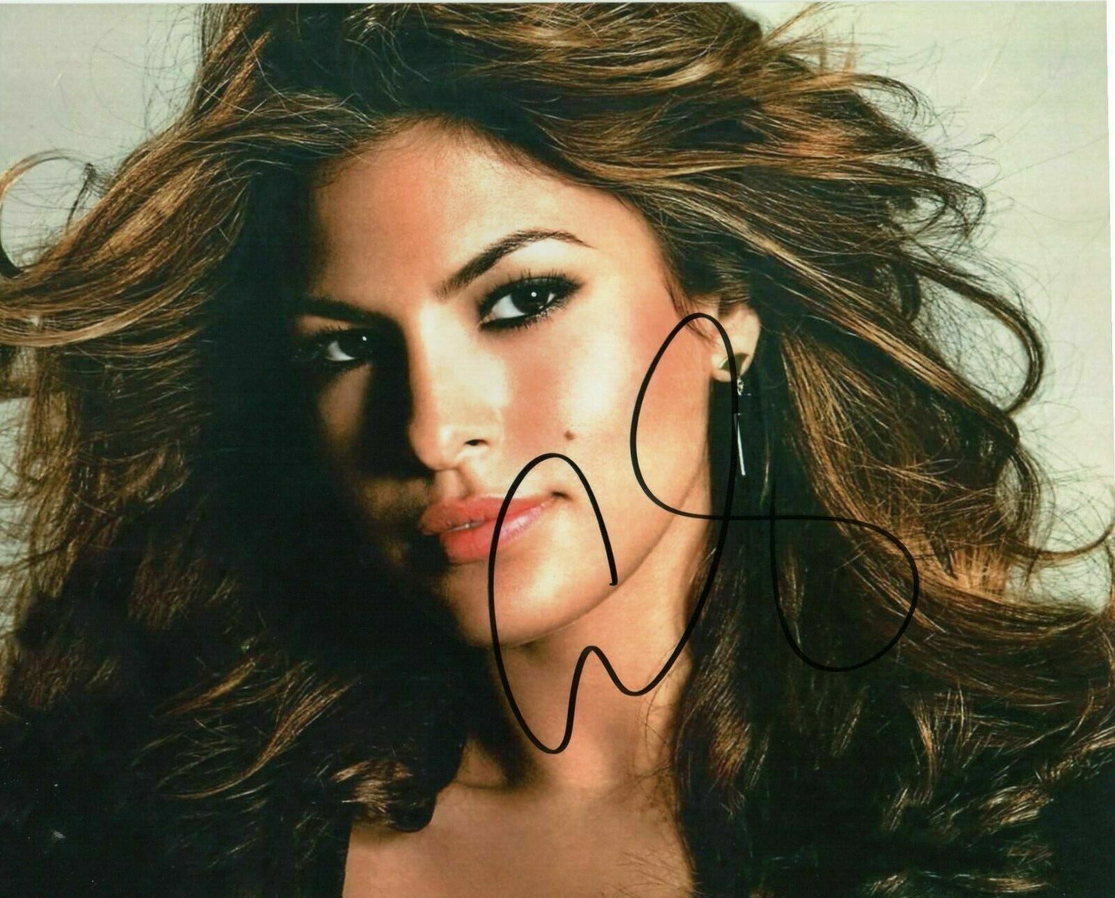 Eva Mendes Autographed signed 8 x 10 Photo Poster painting