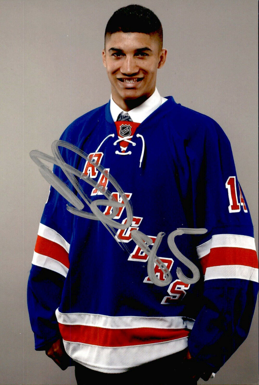 Daniel Walcott SIGNED 4x6 Photo Poster painting NEW YORK RANGERS