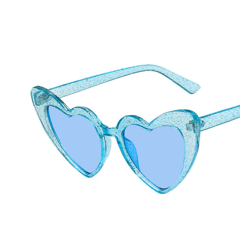 Heart-shaped Frame Sunglasses New Fashion Sunglasses Fluorescent Sunglasses