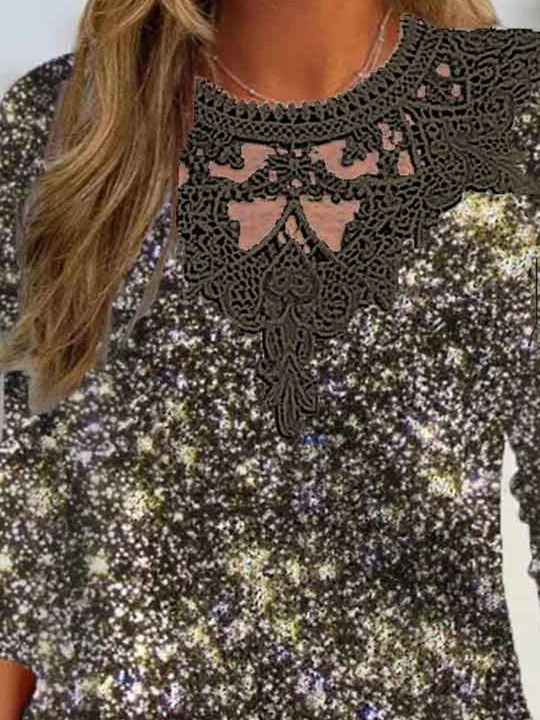 Women Half Sleeve V-neck Solid Color Dress