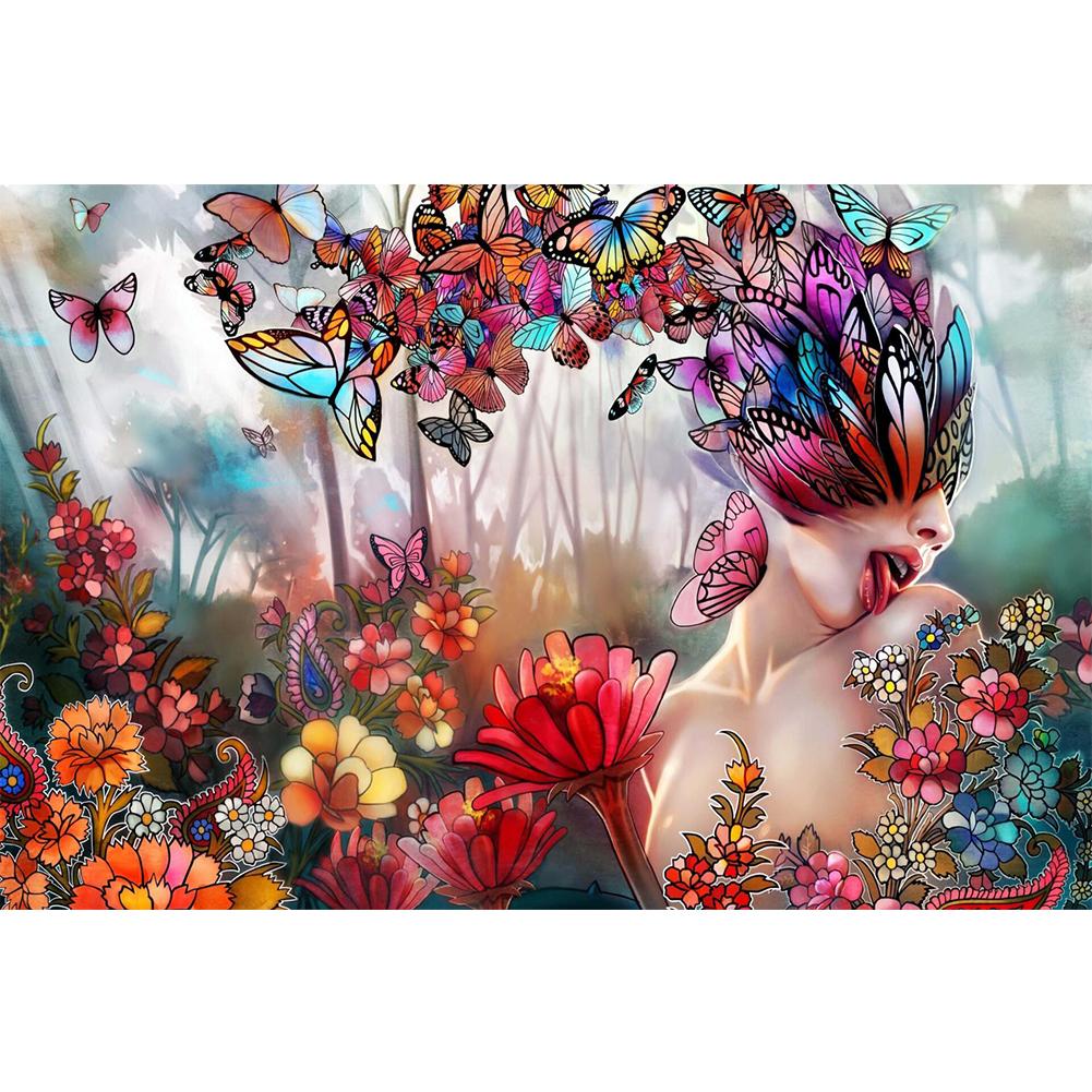 

Butterfly Beauty - Round Drill Diamond Painting - 30*40CM, 501 Original