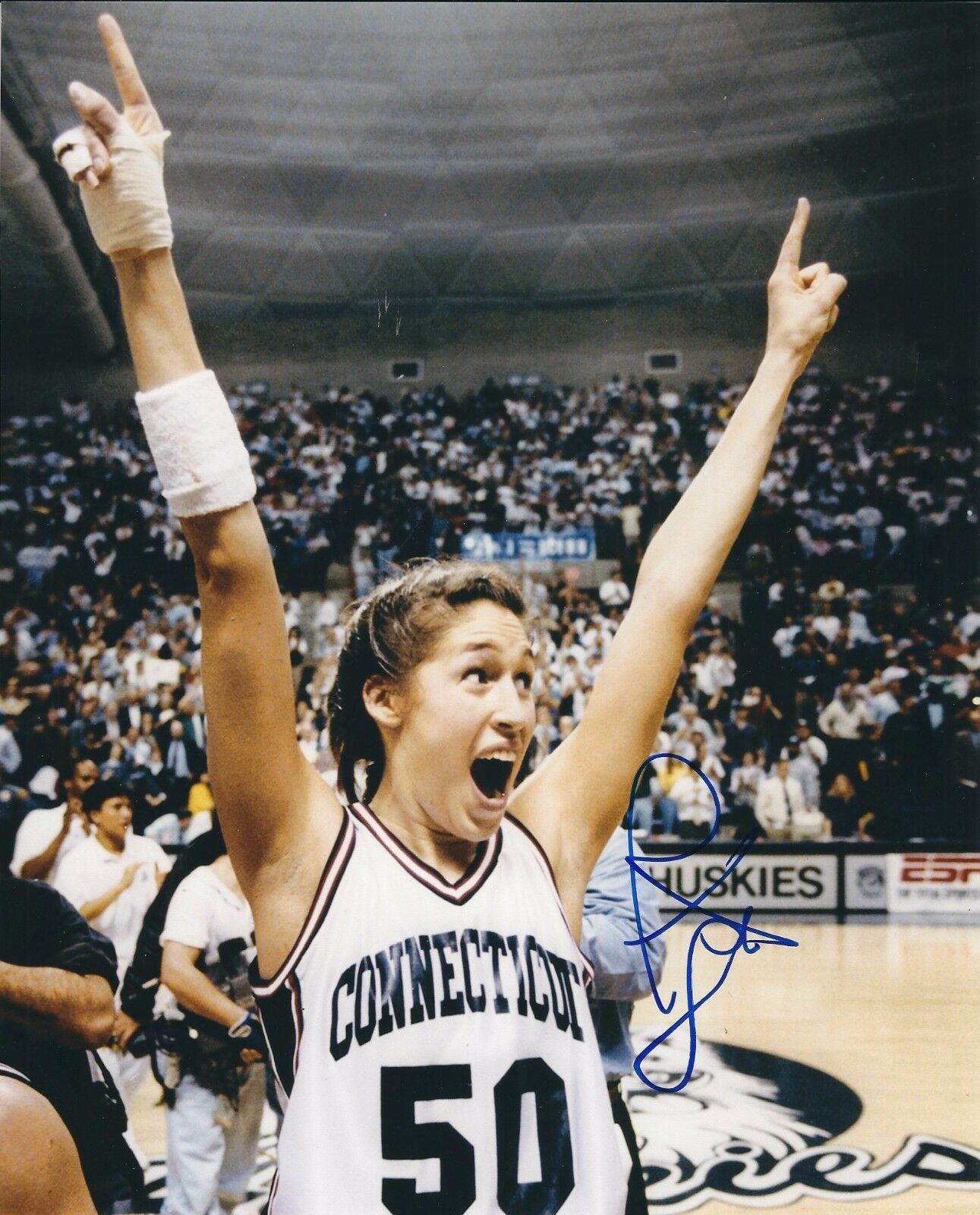Signed 8x10 REBECCA LOBO UCONN Autographed Photo Poster painting COA