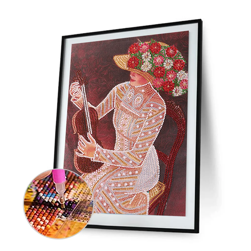 Diamond Painting - Special Shaped Drill - Fashion Lady(30*40cm)