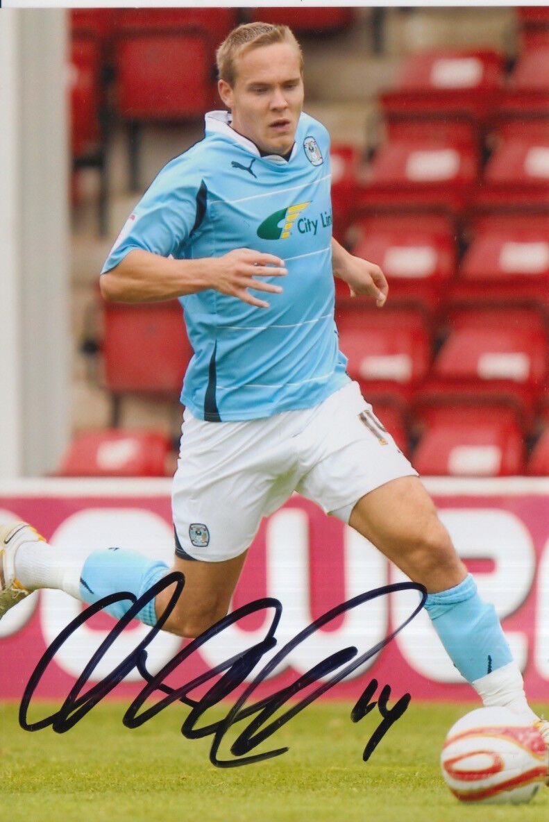 COVENTRY CITY HAND SIGNED CHRIS HUSSEY 6X4 Photo Poster painting.