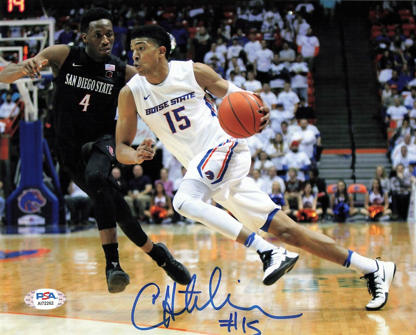 CHANDLER HUTCHISON signed 8x10 Photo Poster painting PSA/DNA Boise State Broncos Autographed