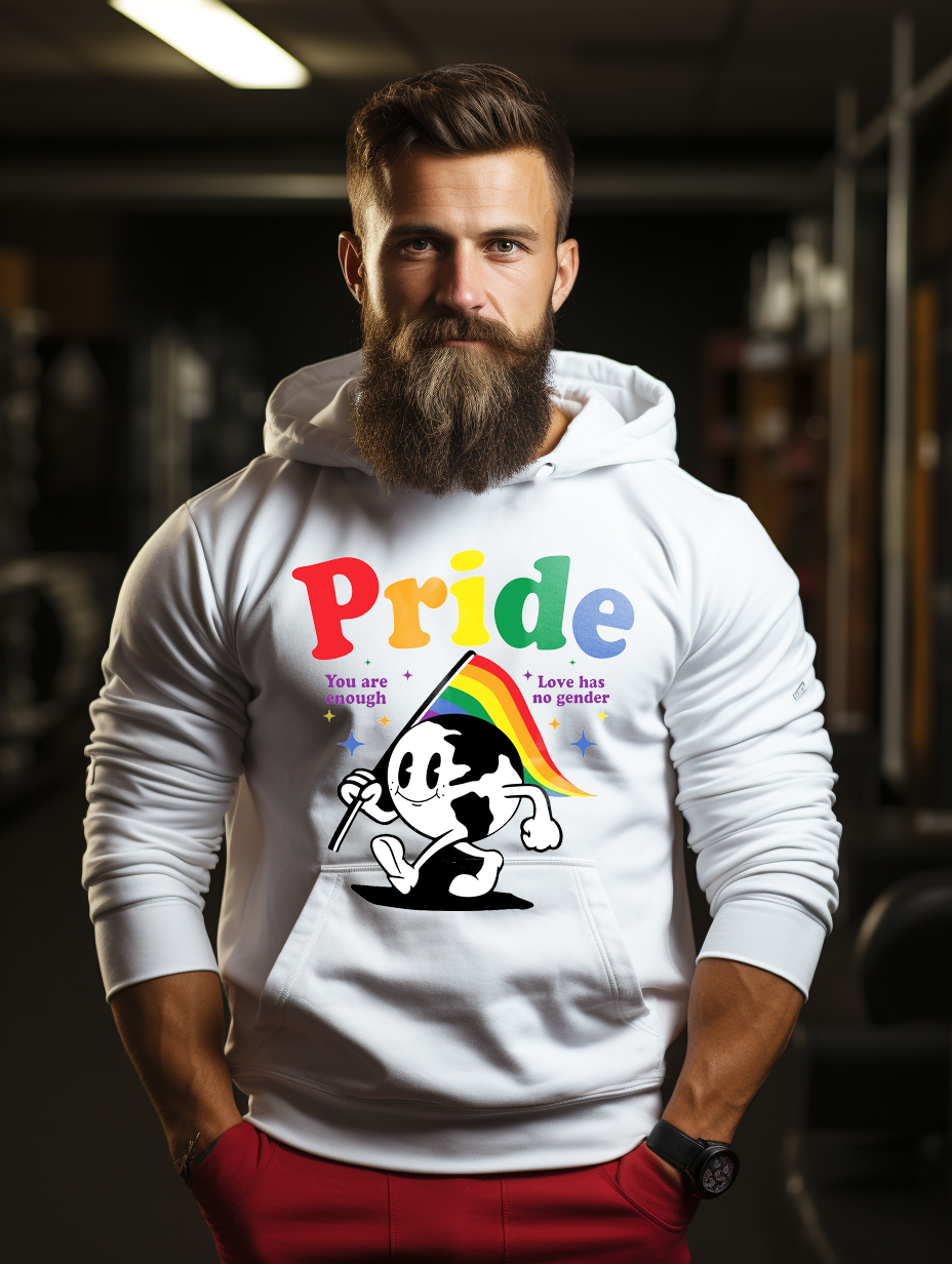 Men's Pride Rainbow Hoodiie