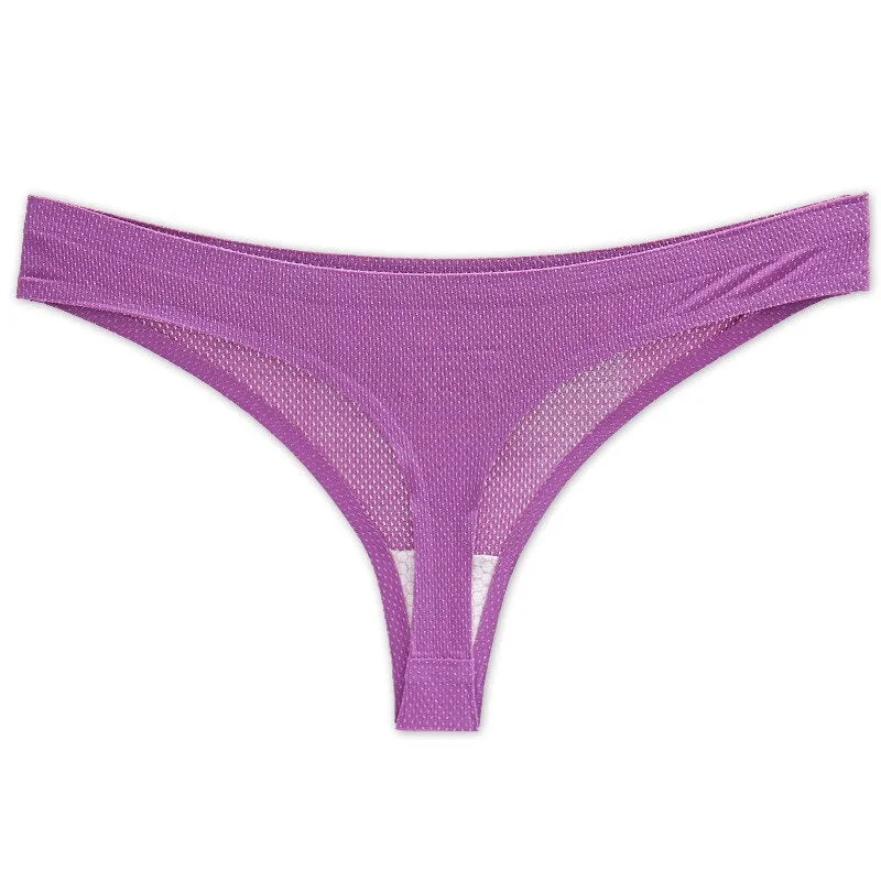 TERMEZY Women Seamless Panty Underwear Female Comfort Intimates Fashion Low-Rise Thong 7 Colors Lingerie Drop Shipping