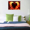 (5 Sizes) Fire Heart-Full Square Diamond Painting