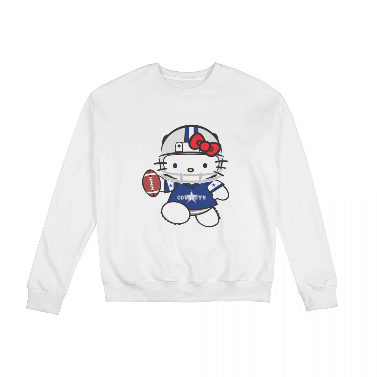 Dallas Cowboys Hello Kitty Unisex Round Neck Sweatshirt