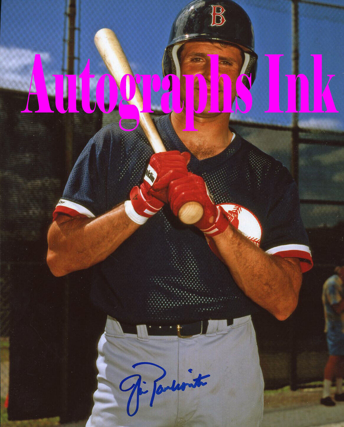 Jim Pankovits autographed 8x10 Boston Red Sox Topps Vault #3