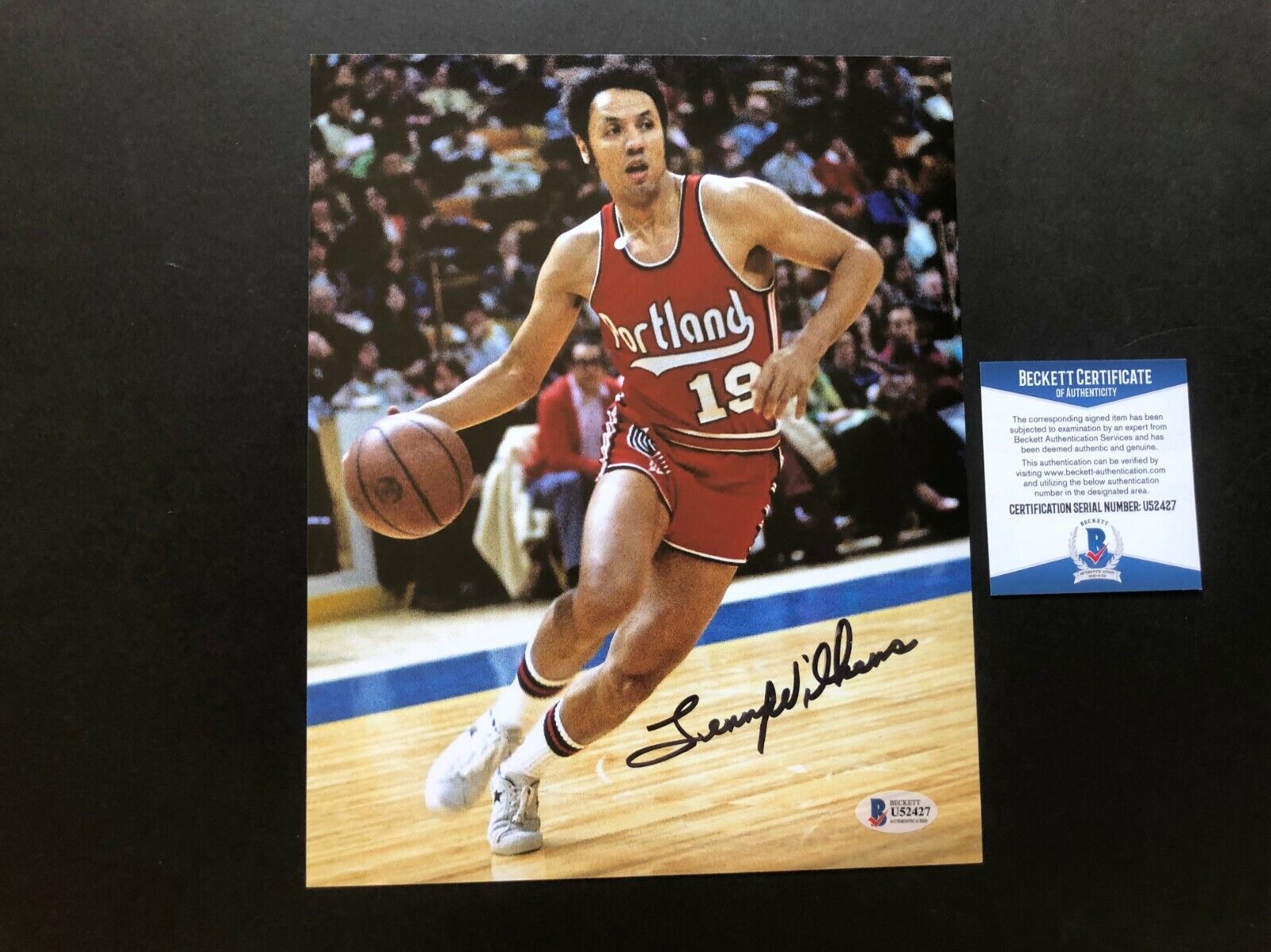 Lenny Wilkens Hot signed autographed Blazers HOF 8x10 Photo Poster painting Beckett BAS coa