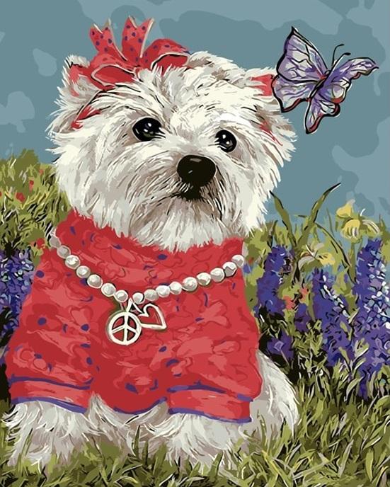 

fashion dog – Paint By Numbers - 40*50CM, 501 Original
