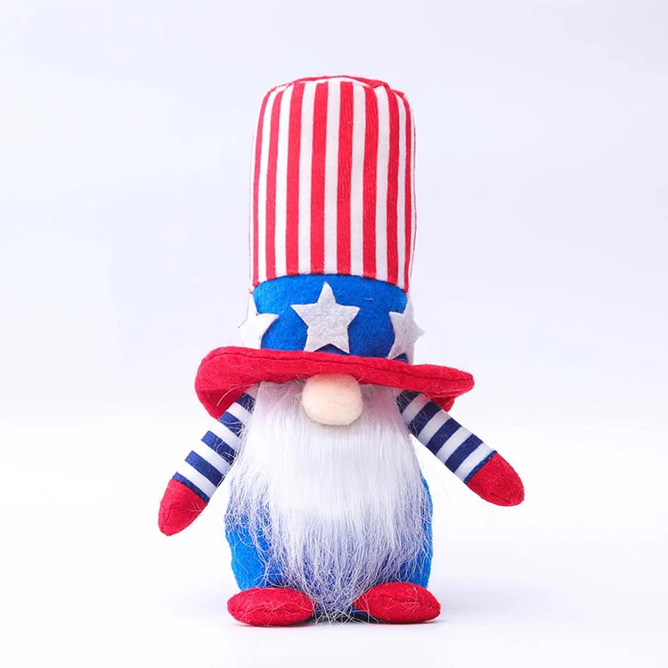 Independence Day Plush Gnome Doll-Annaletters