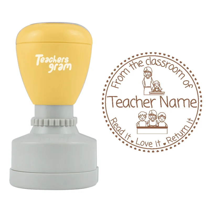Personalized Teacher And Student Stamp
