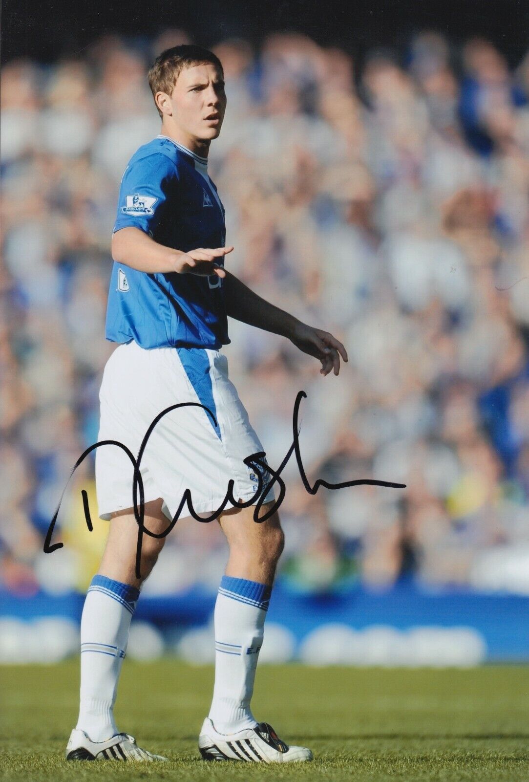 Dan Gosling Hand Signed 12x8 Photo Poster painting - Everton - Football Autograph.