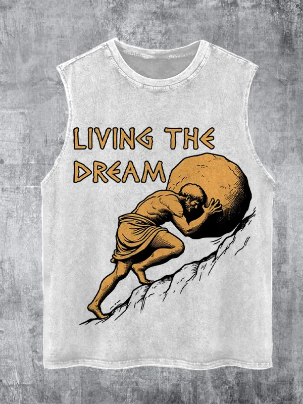 Men's Living The Dream Art Printed Tank Top