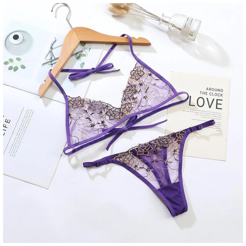 Billionm Women Underwear Sexy Lingerie Set Transparent Mesh Bra Brief Sexy Underwear Set Erotic Hot Sexy Sensual Lingerie Woman