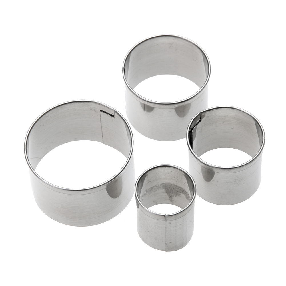 

4Pcs/Set Rose Shape Stainless Steel Biscuit Fondant Mold Cookie Cutters, 501 Original