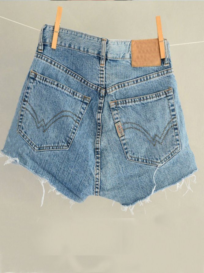 Cotton Casual Embroidery Pants