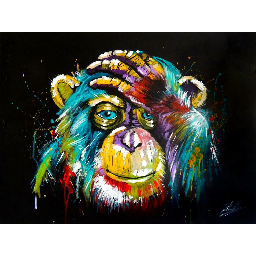 

Chimpanzees - Round Drill Diamond Painting - 40*30CM, 501 Original