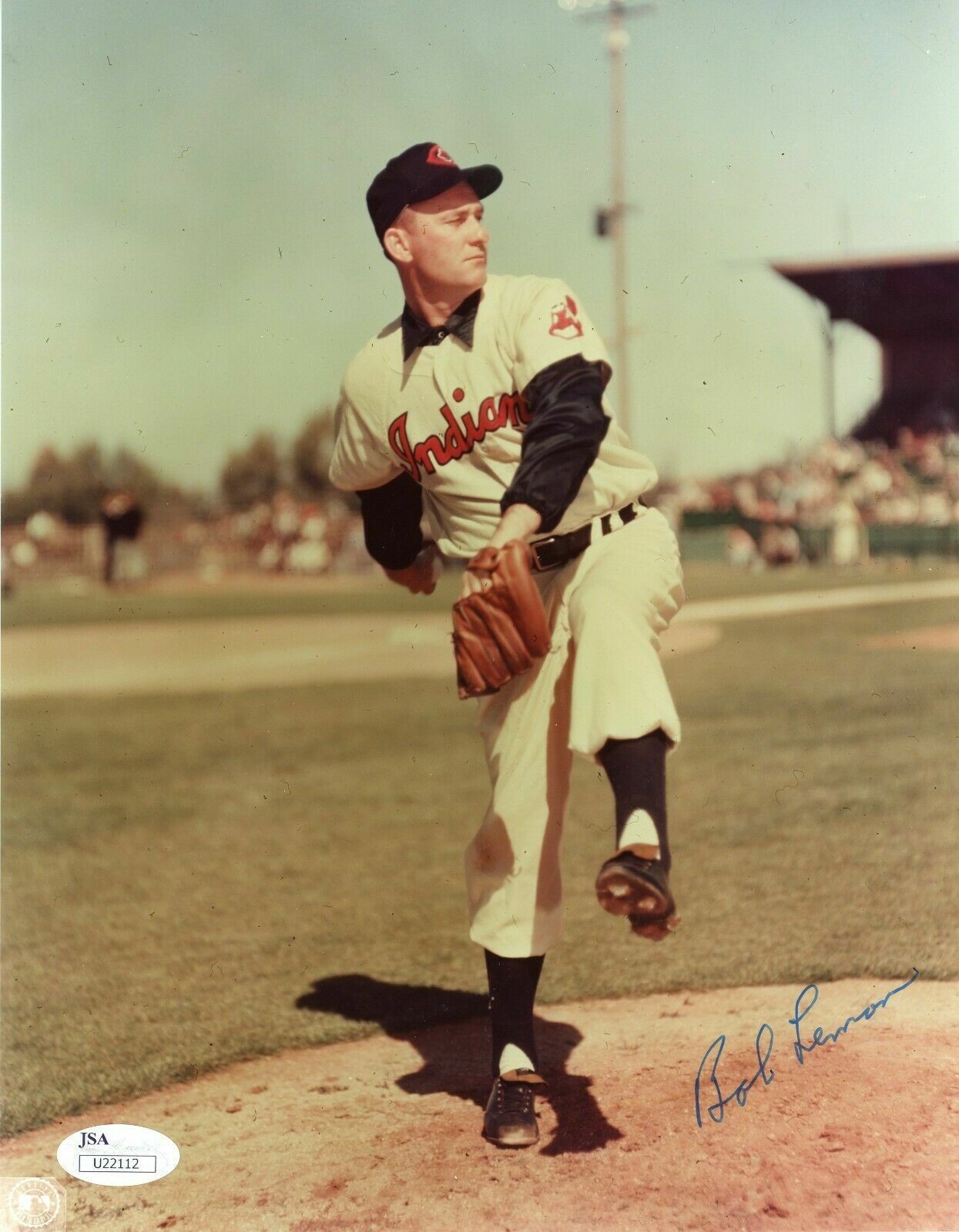 Bob Lemon Signed 8x10 JSA COA Photo Poster painting Autograph 8x Cleveland Indians Pitcher