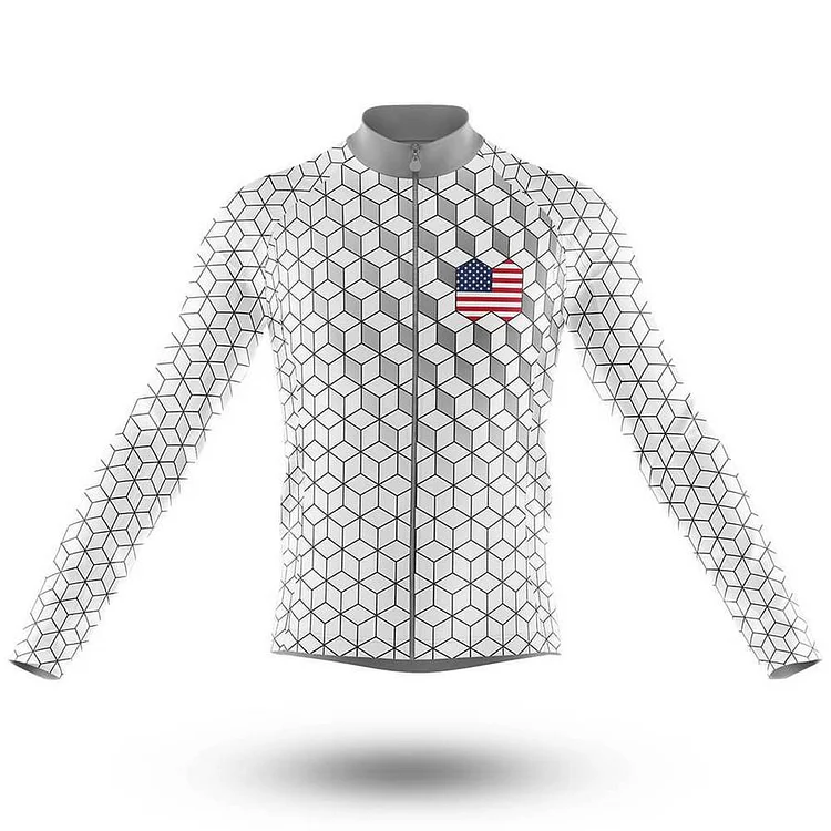 USA Men's Long Sleeve Cycling Jersey