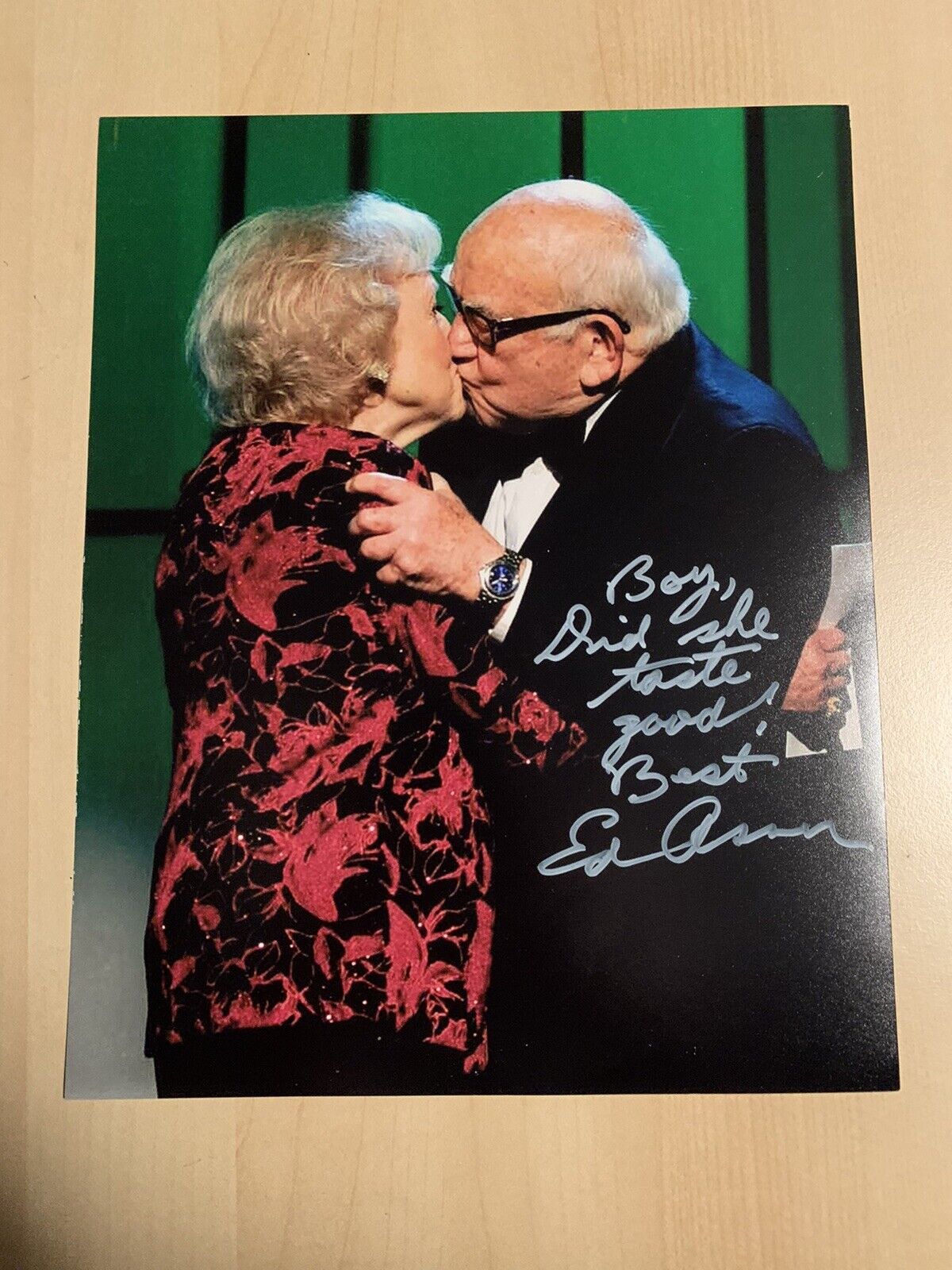 ED ASNER HAND SIGNED 8x10 Photo Poster painting LOU GRANT ACTOR AUTOGRAPHED VERY RARE COA