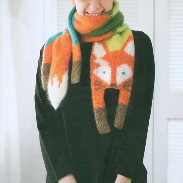 Vintage Little Fox Retro Comfy Shawl