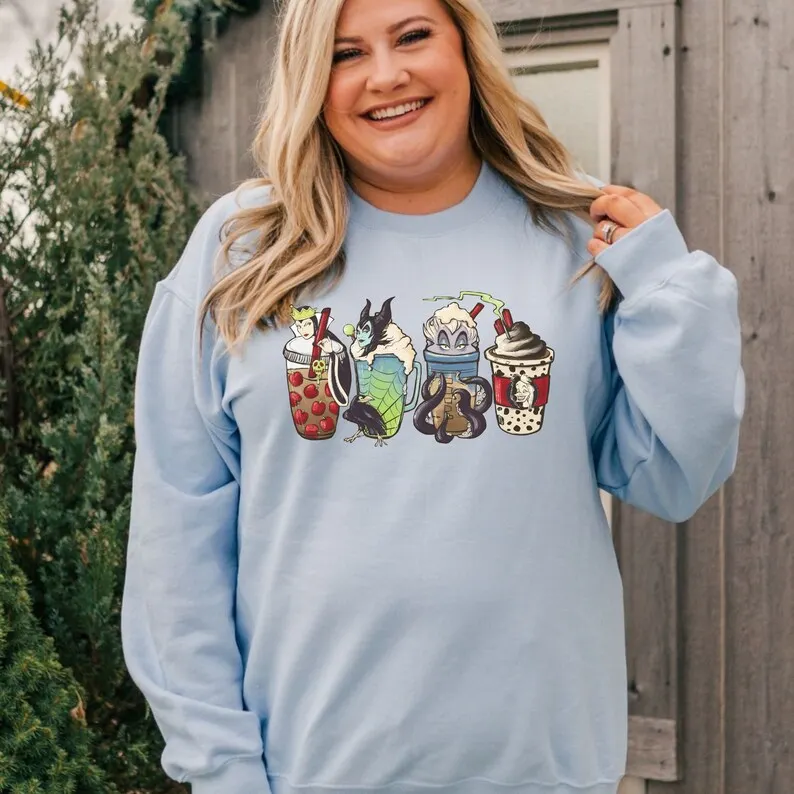Halloween Villains Coffee Sweatshirt