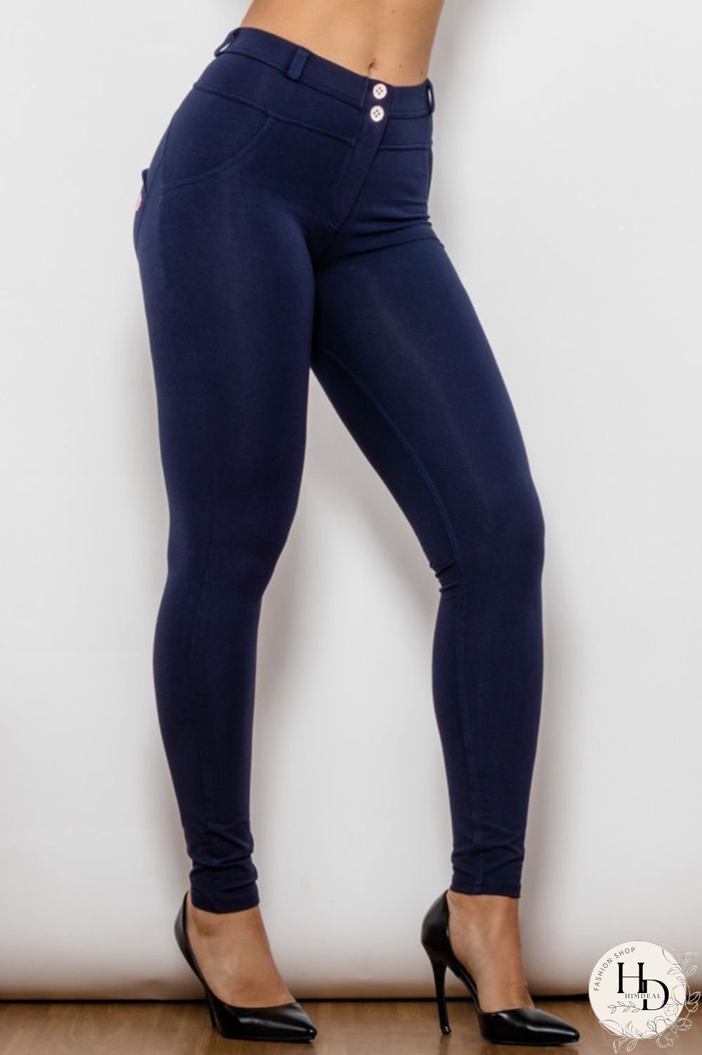 Baeful Buttoned Skinny Long Jeans