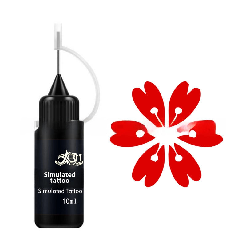 Hand-painted Pigment Color Black Henna Paste Tattoo Juice Paste Jagua Plant Paste Hollow Template