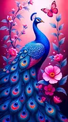 Luxury AB Velvet Diamond Painting Kit - Peacock