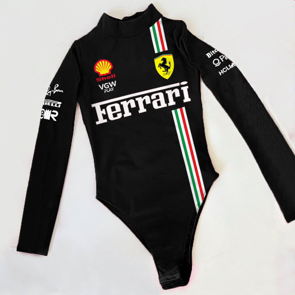 Women's Racing Hottie Slim Fit Long Sleeve One-Piece Top / TECHWEAR CLUB / Techwear