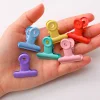 20PCS Colorful Metal Paper Clips File Pins for Student Teacher Office Work Cute Stationery