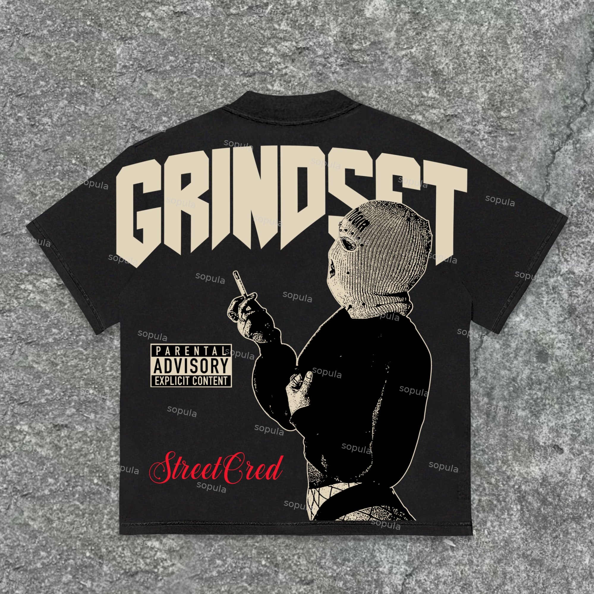 Sopula Gang Street Culture Retro Street Graphics Cotton T-Shirt - SOPULA
