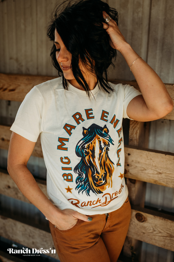 BIG MARE ENERGY - NATURAL TEE