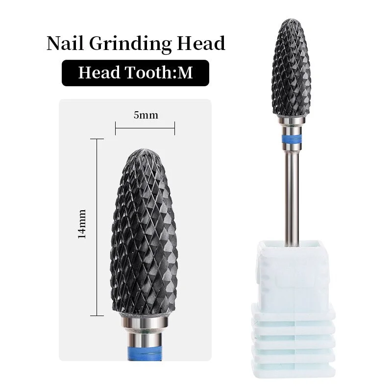 1Pcs Carbide Tungsten Nail Drill Bit Manicure Drill For Milling Cutter Electric Machine Nail Files Buffer Nail Art Equipment-Nail Inspo