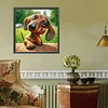 (US Only)Paint By Numbers Kit On Canvas DIY Oil Art Dachshund Picture Home Decor40x40cm
