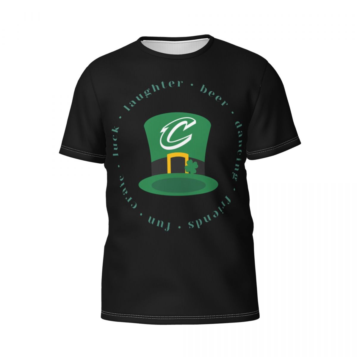 Cleveland Cavaliers Green Lucky St Patrick's Day Men's Short Sleeve Shirt