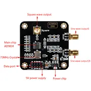 AVR DDS Signal Generator Module Kit - Output Sine, Triangle, Square Waves For Electronics Projects
