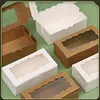 30 Pack Kraft Bakery Box with Clear Window Cookie Box Pastry Box for Gift Giving