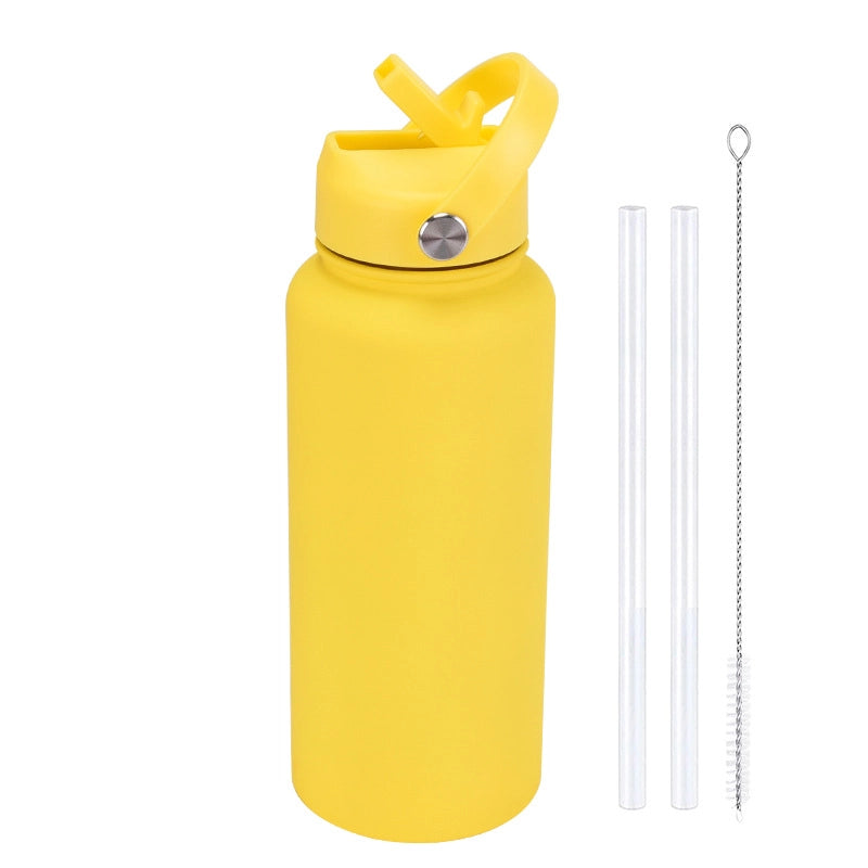 Casual Solid Color Stainless Steel Thermos Cup