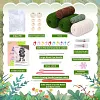 Green Grass Plants Crochet Kit for Beginners, Hanging Potted Plants Crochet Starter Kit with Step-by-Step Tutorials Complete Crochet Kit for Beginners Decoration