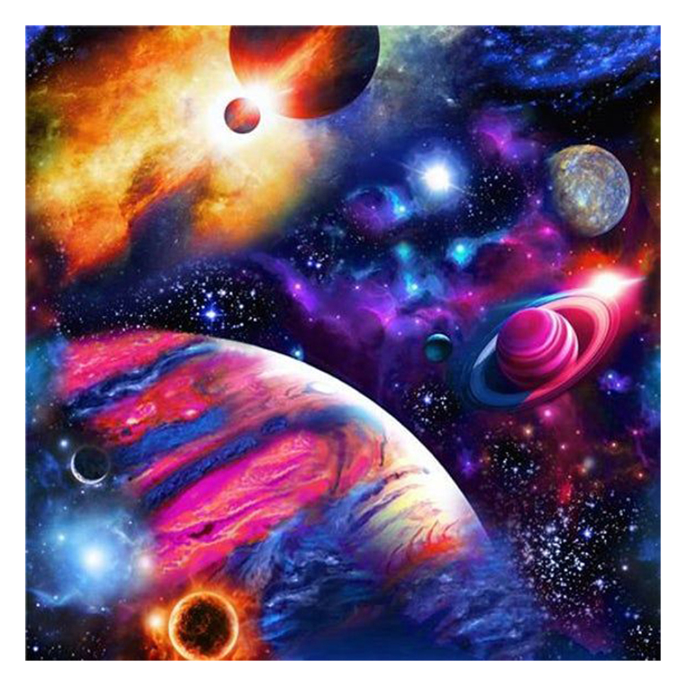 

30*30CM - Round Drill Diamond Painting - Universe, 501 Original