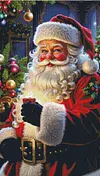 Luxury AB Velvet Diamond Painting Kit - Santa Claus